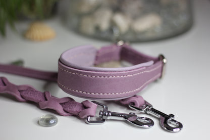 Hundewohl - Fettleder Halsband mit Nappaleder